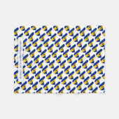 Barbados Flag | LIEBE BEDECKT SIN | Christlich Fleecedecke (Vorderseite (Horizontal))