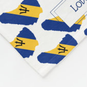 Barbados Flag | LIEBE BEDECKT SIN | Christlich Fleecedecke (Ecke)