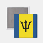 Barbados Flag Magnet (Vorderseite/Rückseite)
