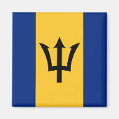 Barbados Flag Magnet (Vorne)