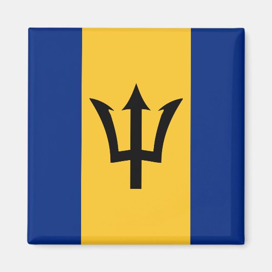 Barbados Flag Magnet (Vorne)