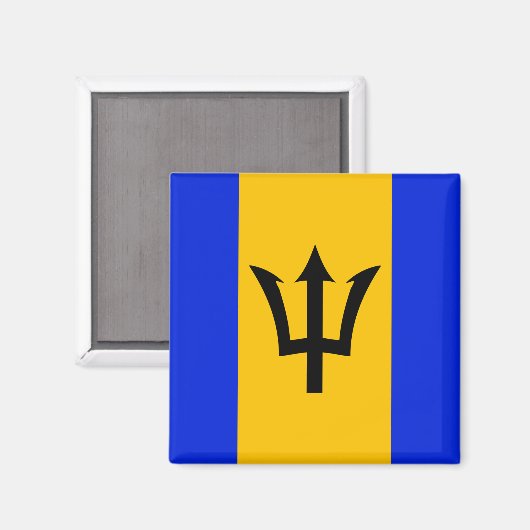 Barbados Flag Magnet (Vorderseite/Rückseite)