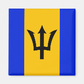 Barbados Flag Magnet (Vorne)