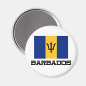 Barbados Flag Magnet (Vorderseite/Rückseite)