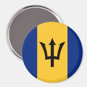 Barbados Flag Magnet (Vorderseite/Rückseite)