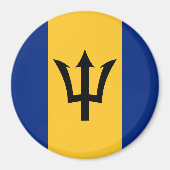 Barbados Flag Magnet (Vorne)