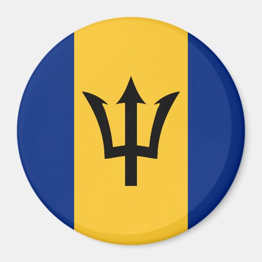 Barbados Flag Magnet (Vorne)