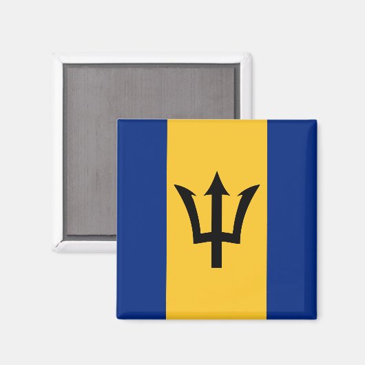 Barbados Flag Magnet (Vorderseite/Rückseite)