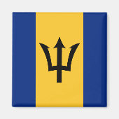 Barbados Flag Magnet (Vorne)