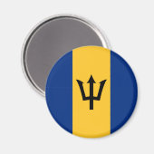 Barbados Flag Magnet (Vorderseite/Rückseite)