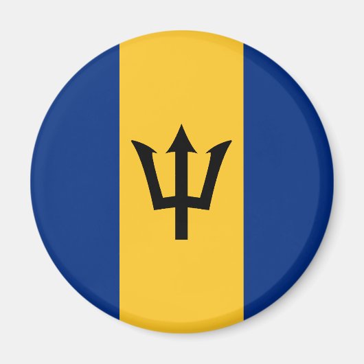 Barbados Flag Magnet (Vorne)
