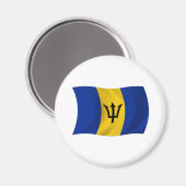Barbados Flag Magnet (Vorderseite/Rückseite)
