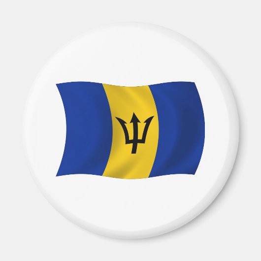 Barbados Flag Magnet (Vorne)