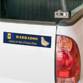 Barbados Flag + Map Autoaufkleber (Auf Lkw)