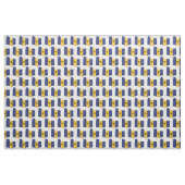 BARBADOS FLAG Map Kontur Stoff (Fat Quarter (45,7 x 55,9 cm))