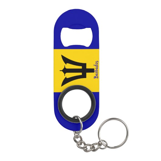 Barbados Flag Mini Flaschenöffner (Rückseite)