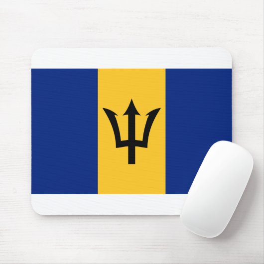 Barbados Flag Mousepad (Mit Mouse)