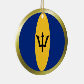 Barbados Flag Ornament (Rechts)