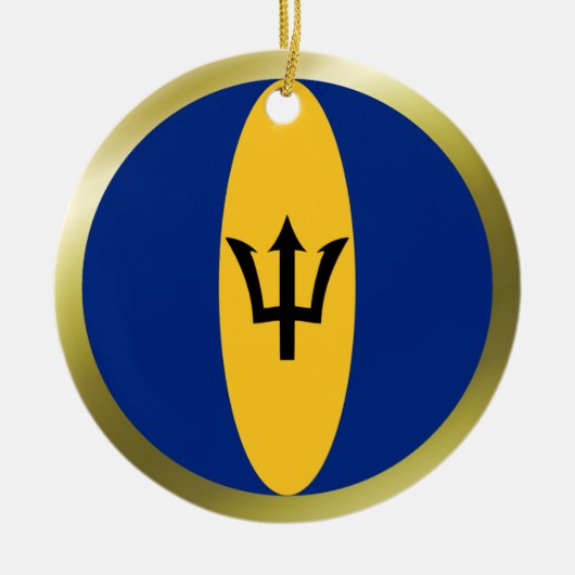 Barbados Flag Ornament (Vorne)