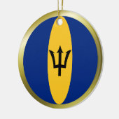 Barbados Flag Ornament (Links)