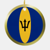Barbados Flag Ornament (Hinten)
