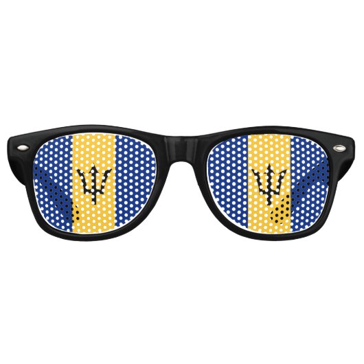 Barbados Flag Party Sonnenbrille (Vorderseite)