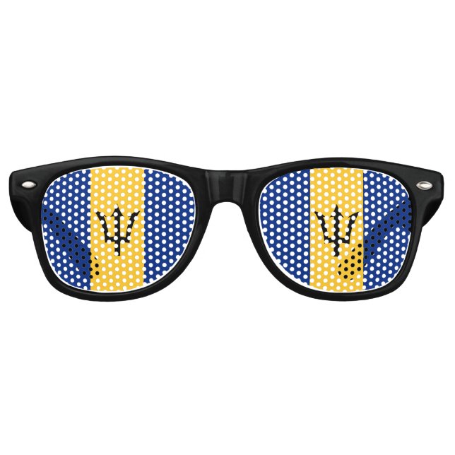 Barbados Flag Party Sonnenbrille (Vorderseite)