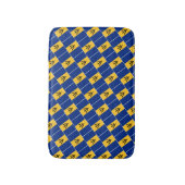 BARBADOS FLAG Patriotic Barbadian Badematte (Vorderseite Vertikal)