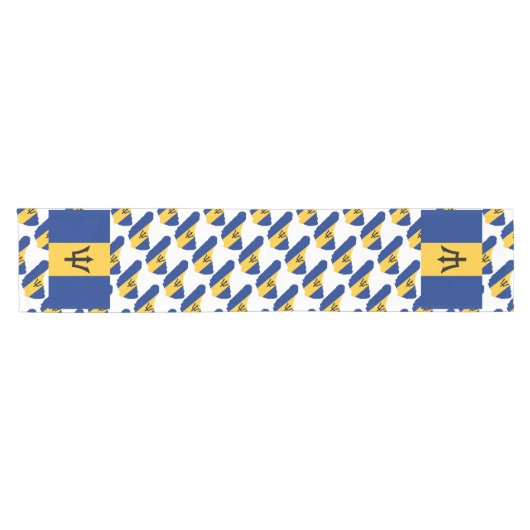 BARBADOS Flag Patriotic Kurzer Tischläufer (Horizontal)