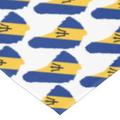 BARBADOS FLAG Patriotic Tischdecke (Schrägansicht)