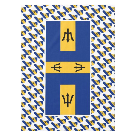 BARBADOS FLAG Patriotic Tischdecke (Vorderseite)