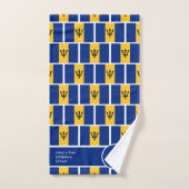 BARBADOS FLAG Personalisiert Christlich Badhandtuch Set (Handtuch)