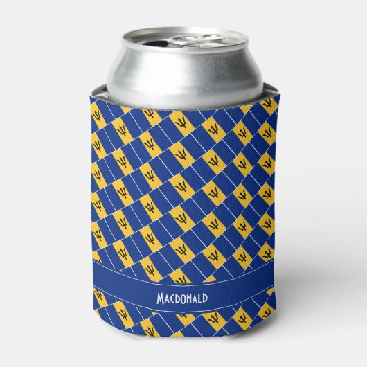 BARBADOS Flag Personalisiert Dosenkühler (Kanne Vorderseite)