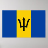 Barbados Flag Poster (Vorne)