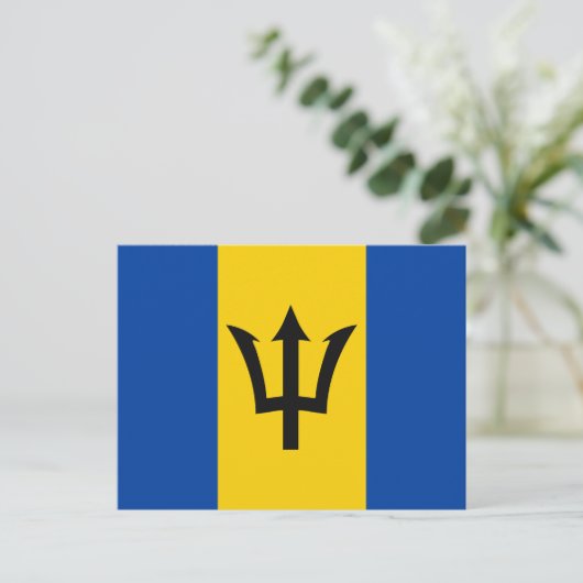 Barbados Flag Postkarte (Stehend Vorderseite)