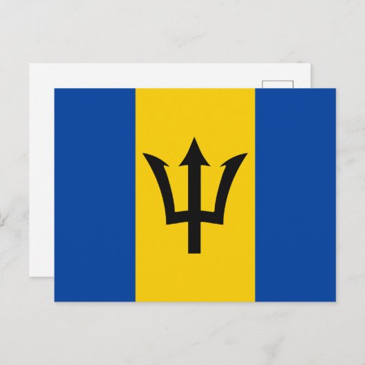 Barbados Flag Postkarte (Vorne/Hinten)