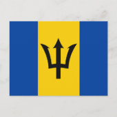 Barbados Flag Postkarte (Vorderseite)