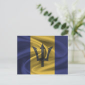 Barbados Flag Postkarte (Stehend Vorderseite)