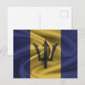 Barbados Flag Postkarte (Vorne/Hinten)