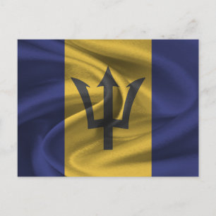 Barbados Flag Postkarte