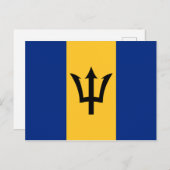 Barbados Flag Postkarte (Vorne/Hinten)