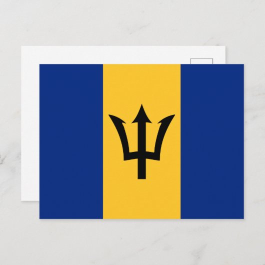 Barbados Flag Postkarte (Vorne/Hinten)