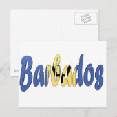 Barbados Flag Postkarte (Vorne/Hinten)