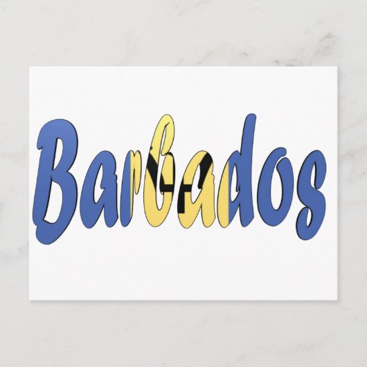 Barbados Flag Postkarte (Vorderseite)