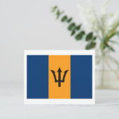 Barbados Flag Postkarte (Stehend Vorderseite)