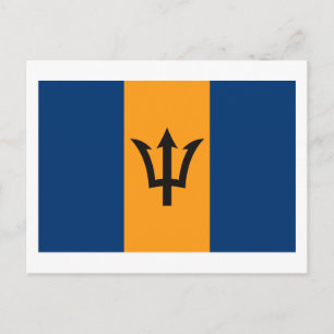 Barbados Flag Postkarte