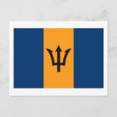 Barbados Flag Postkarte (Vorderseite)