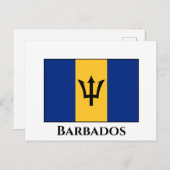 Barbados Flag Postkarte (Vorne/Hinten)