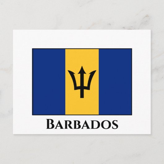 Barbados Flag Postkarte (Vorderseite)