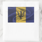 Barbados Flag Rechteckiger Aufkleber (Tasche)